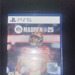 The Game Madden NFL 25 PS5 - Blue and Red Cover